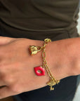 Bracelet 5 charms Girly