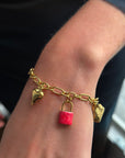 Bracelet 5 charms Girly
