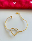 Bracelet Big Heart effet jonc