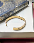 Bracelet jonc Flore doré