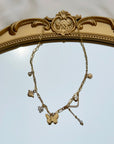 Collier 6 charms Butterfly