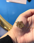 Bracelet maille fine avec armoirie du Maroc