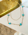 Collier double Panama Turquoise