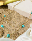 Collier double Panama Turquoise