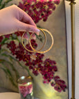 Lot de deux bracelets joncs Flora