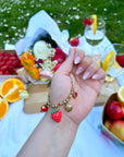 Bracelet Straw avec charms fruits
