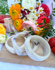 Lot de 3 bracelets beige en résine