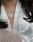 Collier Angel doré ornée de strass