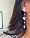 Boucles d’oreilles Amoroso - Cœurs pendants