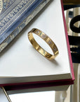 Bracelet jonc Flore doré