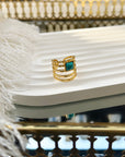 Bague Marrakech - Doré inspi Turquoise