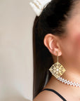 Boucles d’oreilles mosaïque