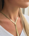Collier doré Y Hortensia