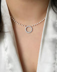Collier O en perles