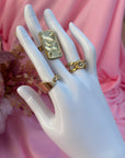 Lot de 3 bague doré