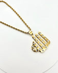 Collier doré Allah