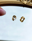 Lot de 2 boucles effet piercing ajustables et sans fermoirs!