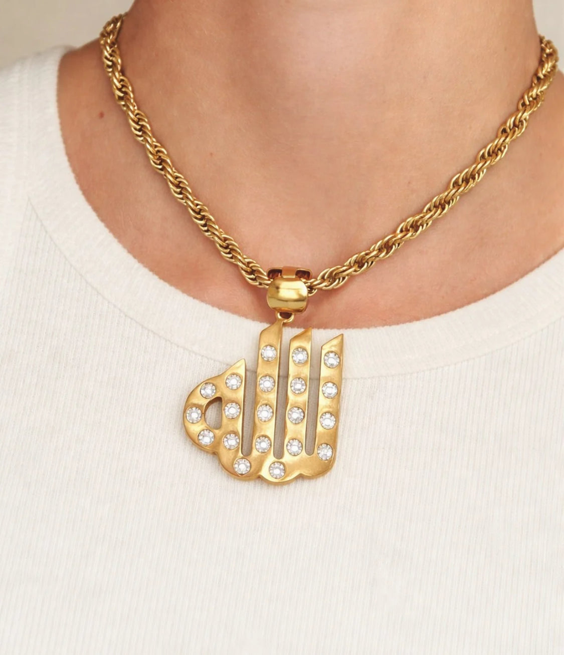 Collier doré Allah