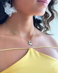 Collier Crab’s blanc ajustable
