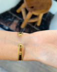 Bracelet jonc Hereford doré