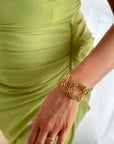 Bracelet jonc Mandela ajustable