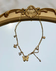 Collier 6 charms Butterfly