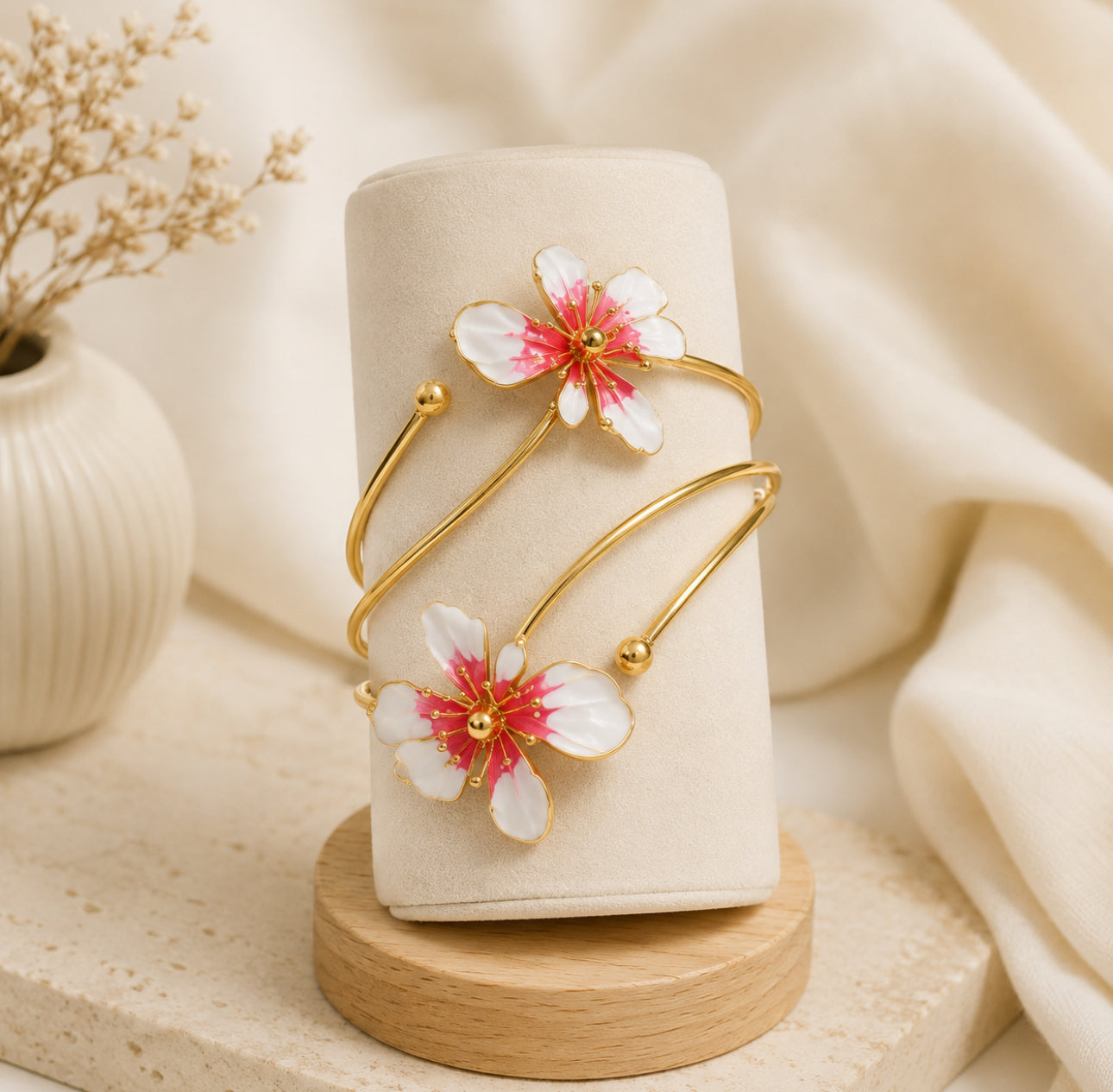 Bracelet pour bras fleurs d’été