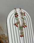 Collier 5 charms Cerise