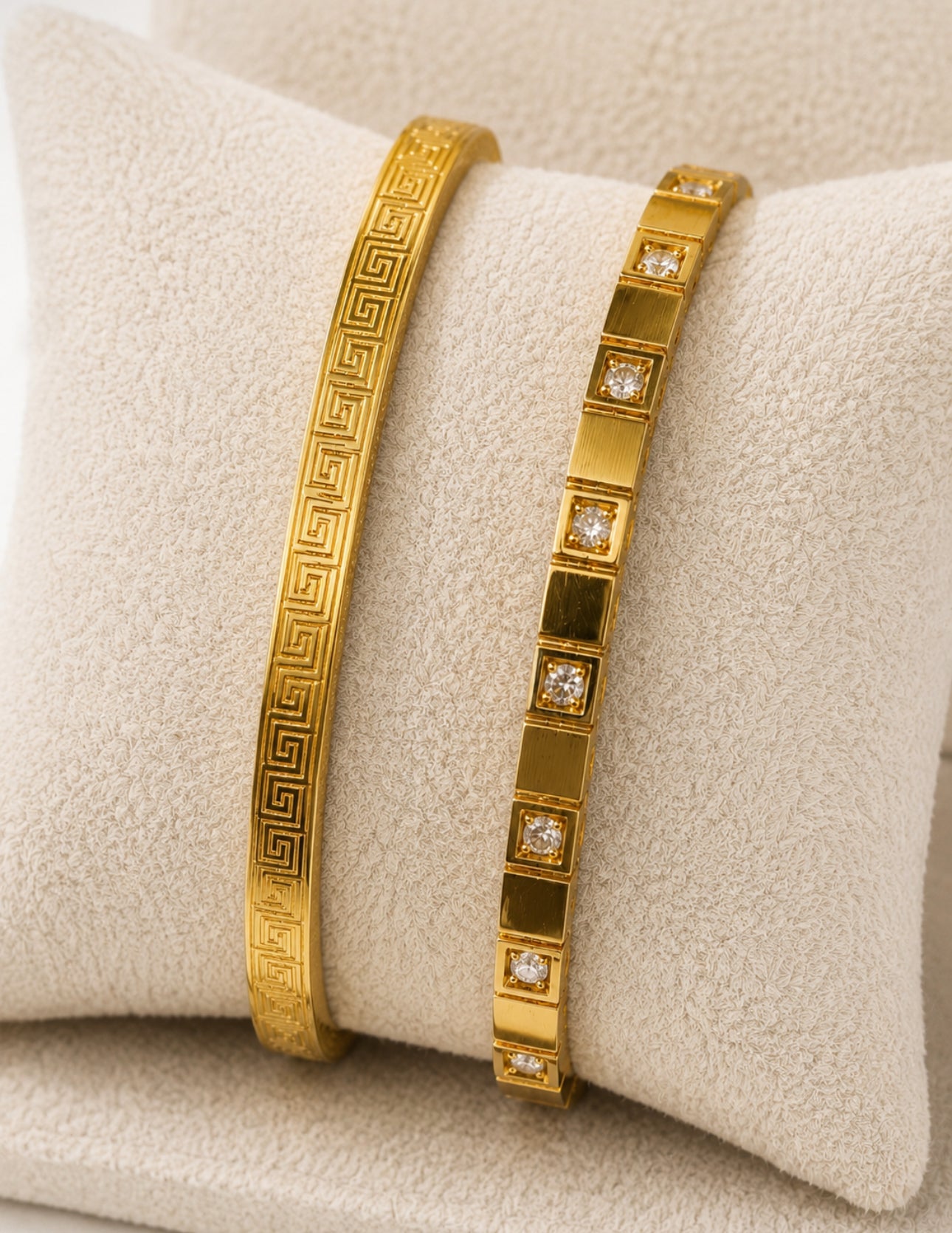 Lot de 2 bracelets joncs Elia