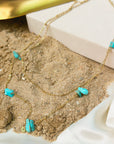 Collier double Panama Turquoise