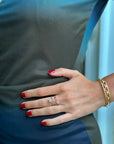 Bracelet jonc doré Princess