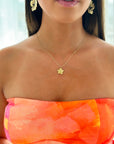 Collier doré Flora