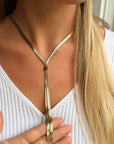 Collier doré Y Hortensia