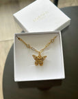 Collier papillon double