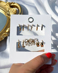 Lot de 6 paires de boucles d’oreilles - Cuty