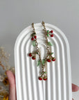 Collier 5 charms Cerise