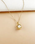 Collier coquillage cœur de perle
