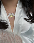 Collier Angel doré ornée de strass