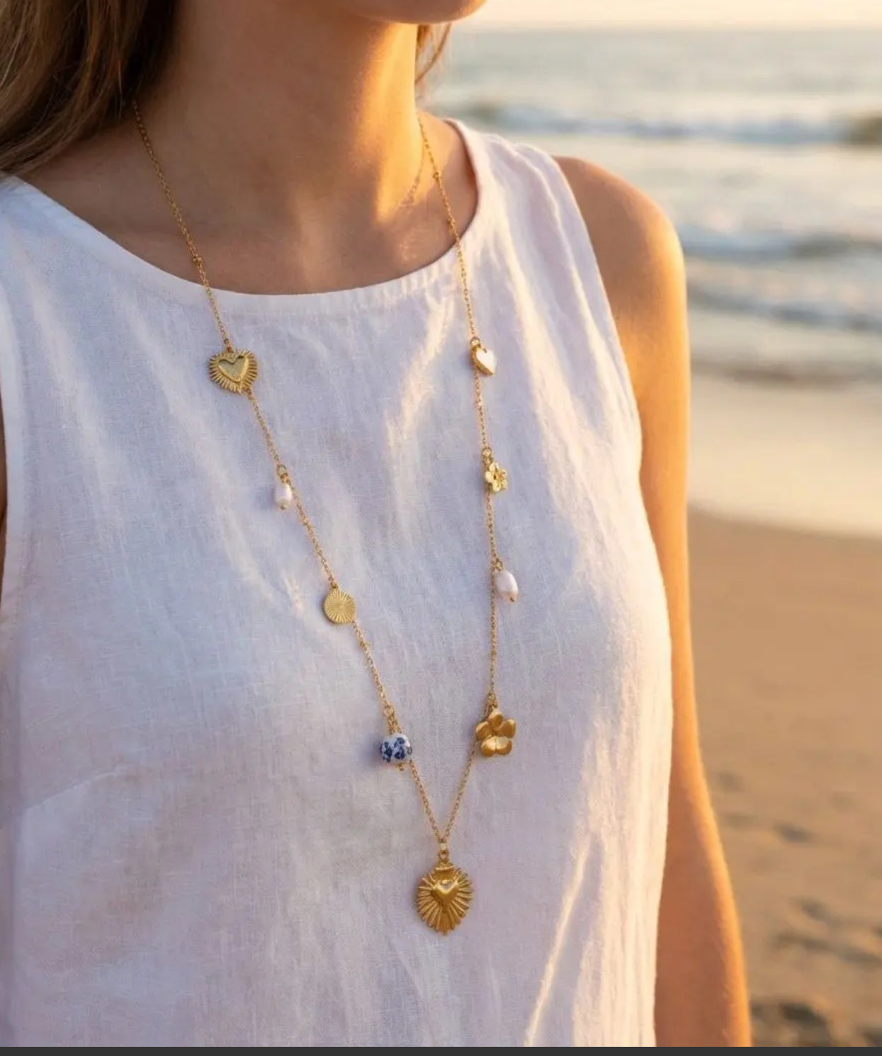 Ensemble Bridgerton : Collier sautoir + Collier Inspi