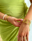 Bracelet jonc Mandela ajustable